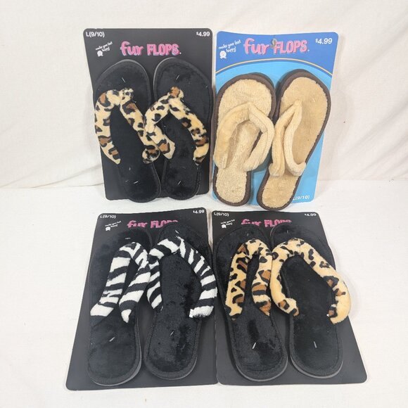 Fur Flops WOmen's size 9/10 - Picture 1 of 1